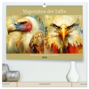 Cover-Bild zum Titel 'Majestäten der Lüfte. Raubvögel zwischen Himmel und Kunst (hochwertiger Premium Wandkalender 2026 DIN A2 quer), Kunstdruck in Hochglanz' von 'Rose Hurley'