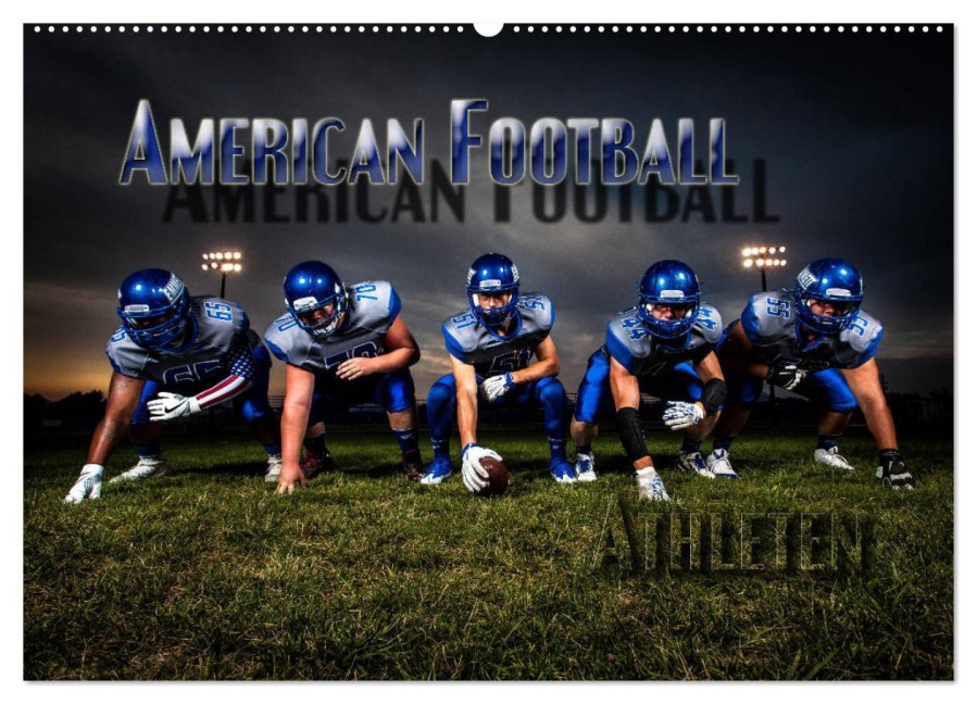 American Football - Athleten (Wandkalender 2026 DIN A2 quer), CALVENDO Monatskalender - Renate Bleicher