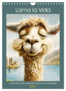Cover-Bild zum Titel 'Lama la Vida. Lama-Momente zwischen Humor und Charakter (Wandkalender 2027 DIN A4 hoch), CALVENDO Monatskalender' von 'Rose Hurley'