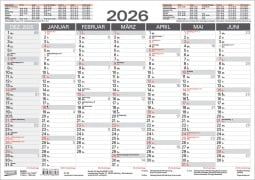Cover-Bild zum Titel 'Tafelkalender A3 "Stabil" 2026' von ''
