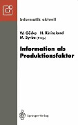 Cover-Bild zum Titel 'Information als Produktionsfaktor' von ''