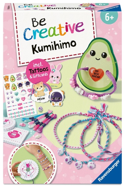 BeCreative Midi - Freundschaftsbändchen Kumihimo & Tattoos Kawaii - 