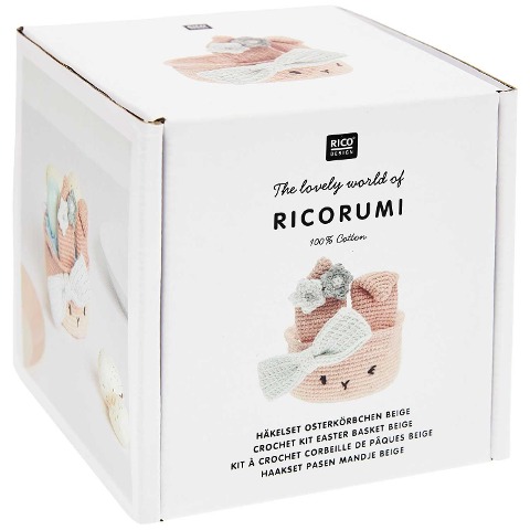 Ricorumi Häkel-Set "Oster-Körbchen beige" - 