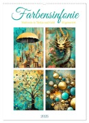 Cover-Bild zum Titel 'Farbensinfonie (Wandkalender 2026 DIN A2 hoch), CALVENDO Monatskalender' von 'Cathrin Illgen'