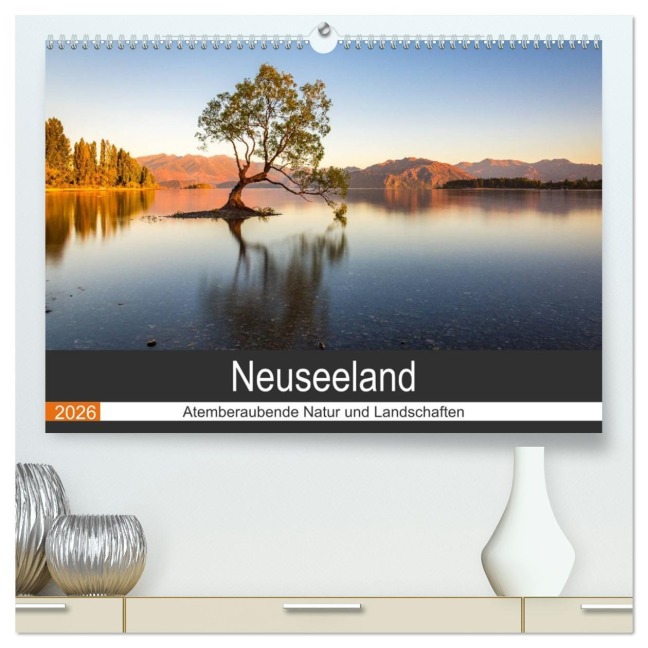 Neuseeland - Atemberaubende Natur und Landschaften (hochwertiger Premium Wandkalender 2026 DIN A2 quer), Kunstdruck in Hochglanz - Torsten Hartmann
