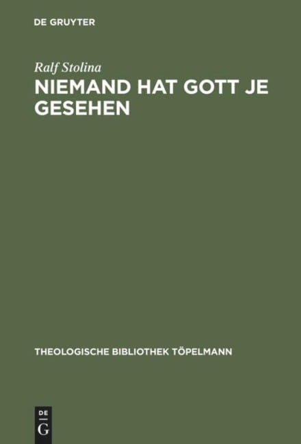 Niemand hat Gott je gesehen - Ralf Stolina