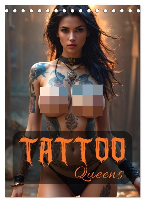 Tattoo Queens (Tischkalender 2027 DIN A5 hoch), CALVENDO Monatskalender - ShirtScene