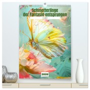 Cover-Bild zum Titel 'Schmetterlinge der Fantasie entsprungen - Planer (hochwertiger Premium Wandkalender 2026 DIN A2 hoch), Kunstdruck in Hochglanz' von 'Liselotte Brunner-Klaus'