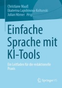 Cover-Bild zum Titel 'Einfache Sprache mit KI-Tools' von ''