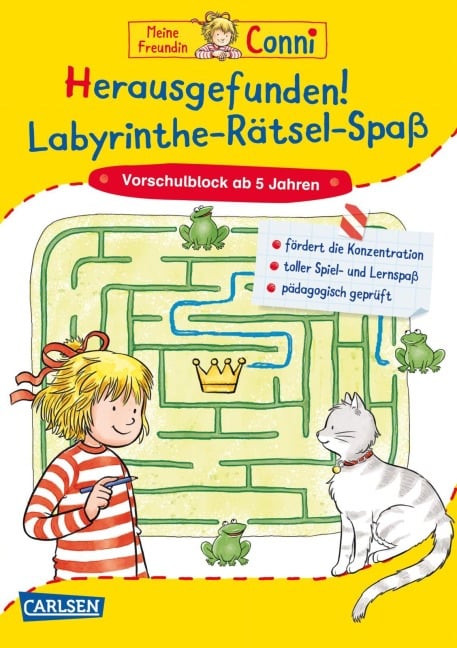 Conni Gelbe Reihe (Beschäftigungsbuch): Herausgefunden! Labyrinthe-Rätsel-Spaß - Hanna Sörensen