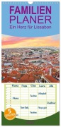 Cover-Bild zum Titel 'Familienplaner 2027 - Ein Herz für Lissabon mit 5 Spalten (Wandkalender, 21 x 45 cm) CALVENDO' von 'Christa Kramer'