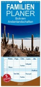 Cover-Bild zum Titel 'Familienplaner 2027 - Bolivien Andenlandschaften mit 5 Spalten (Wandkalender, 21 x 45 cm) CALVENDO' von 'Jürgen Ritterbach'