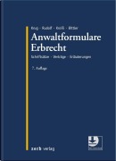 Cover-Bild zum Titel 'Anwaltformulare Erbrecht' von ''