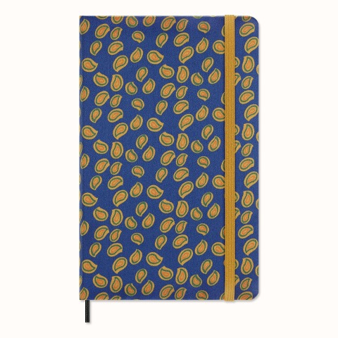 Moleskine Silk Kalender undatiert 12 Monate wöchentlich large/A5 Fester Hard Cover Einband blau mit Geschenkbox - 