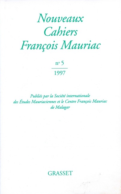 Nouveaux cahiers Francois Mauriac n°05 - François Mauriac