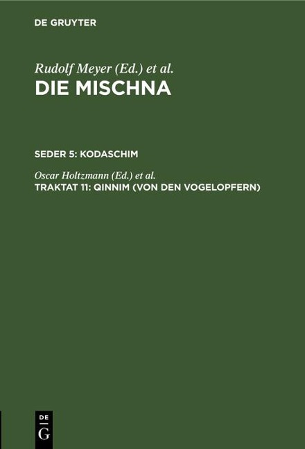Qinnim (Von den Vogelopfern) - 