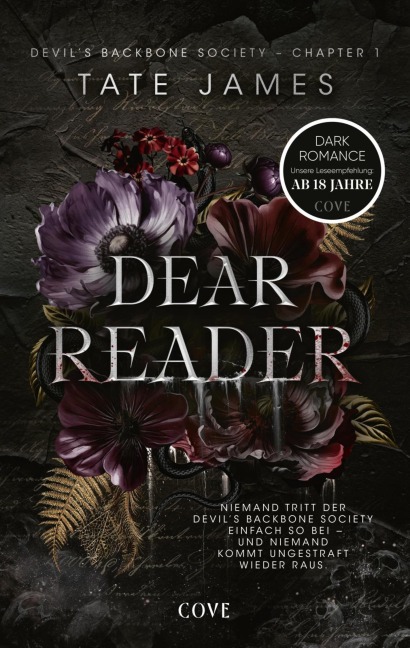 Dear Reader (Devil's Backbone Society 1) - Tate James