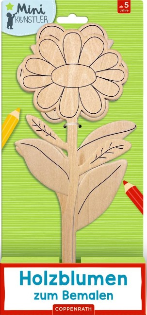 Holzblumen zum Bemalen - 