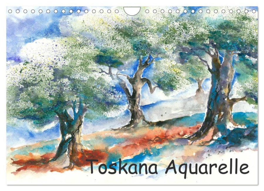 Toskana Aquarelle (Wandkalender 2026 DIN A4 quer), CALVENDO Monatskalender - Jitka Krause
