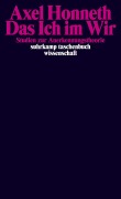 Cover-Bild zum Titel 'Das Ich im Wir' von 'Axel Honneth'