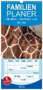 Familienplaner 2024 - Giraffen - Sanftheit und Anmut mit 5 Spalten (Wandkalender, 21 x 45 cm) CALVENDO - Michael Herzog