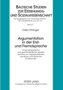 Cover-Bild zum Titel 'Argumentation in der Erst- und Fremdsprache' von 'Dalia Ohlinger'