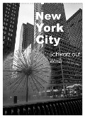 New York City Schwarz auf Weiß (Wandkalender 2024 DIN A2 hoch), CALVENDO Monatskalender - Markus Aatz