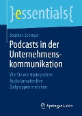 Cover-Bild zum Titel 'Podcasts in der Unternehmenskommunikation' von 'Stephan Schreyer'