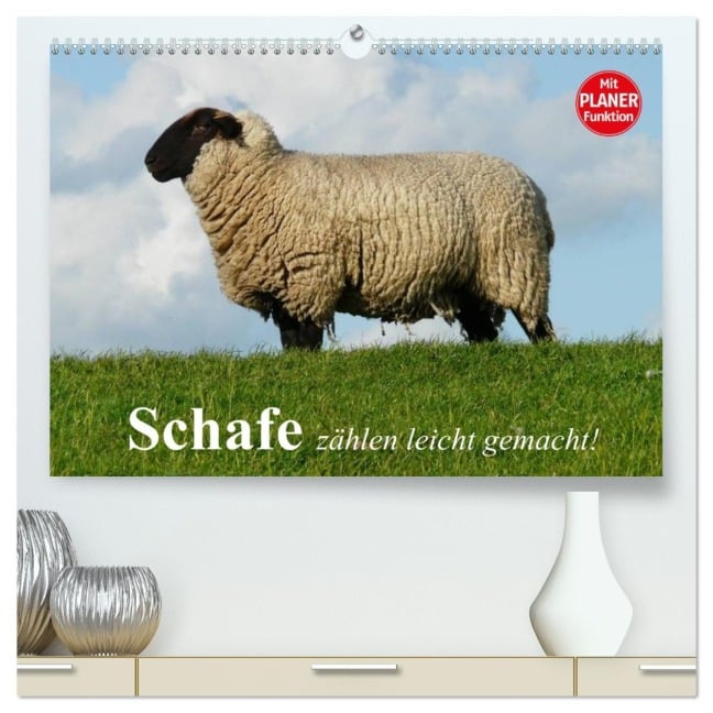 Schafe zählen leicht gemacht! (hochwertiger Premium Wandkalender 2026 DIN A2 quer), Kunstdruck in Hochglanz - Elisabeth Stanzer