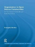 Cover-Bild zum Titel 'Organization in Open Source Communities' von 'Evangelia Berdou'