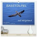 Basstölpel auf Helgoland (hochwertiger Premium Wandkalender 2025 DIN A2 quer), Kunstdruck in Hochglanz - Gisela Schümann