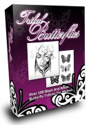 Cover-Bild zum Titel 'Tribal Schmetterlinge. Über 100 schwarz weiße Schmetterlingstattoos für Frauen.' von 'Otmar Trierweiler'