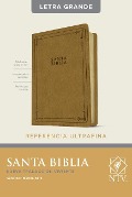 Santa Biblia Ntv, Edición de Referencia Ultrafina, Letra Grande (Sentipiel, Marrón Claro, Letra Roja) - 