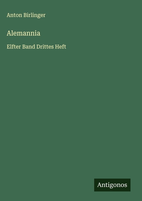 Alemannia - Anton Birlinger
