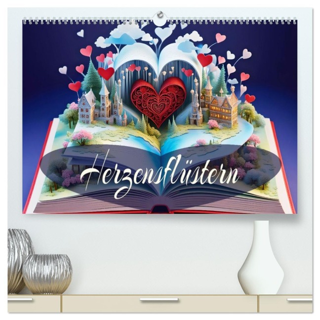 Herzensflüstern (hochwertiger Premium Wandkalender 2026 DIN A2 quer), Kunstdruck in Hochglanz - Dusanka Djeric