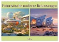 Futuristische moderne Behausungen (Wandkalender 2025 DIN A2 quer), CALVENDO Monatskalender - Liselotte Brunner-Klaus