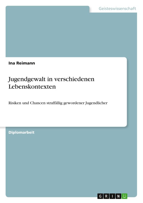 Jugendgewalt in verschiedenen Lebenskontexten - Ina Reimann