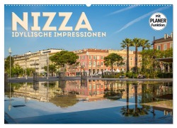 Cover-Bild zum Titel 'NIZZA Idyllische Impressionen (Wandkalender 2026 DIN A2 quer), CALVENDO Monatskalender' von 'Melanie Viola'