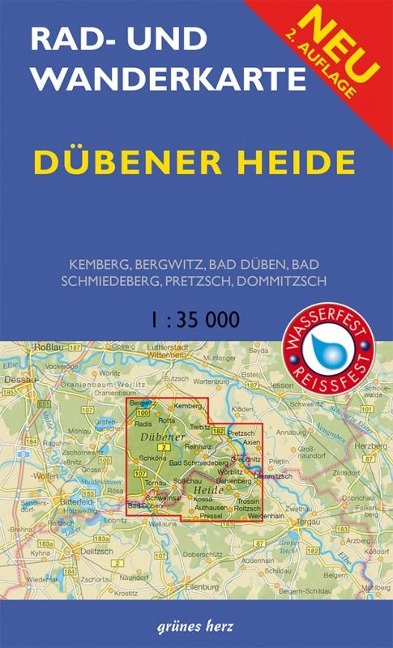 Rad- und Wanderkarte Dübener Heide 1: 35.000 - 