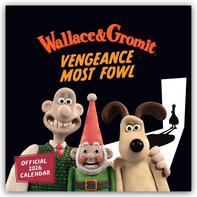 Wallace and Gromit 2026 - Wandkalender - Danilo Promotion Ltd