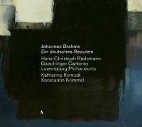 Cover-Bild zum Titel 'Brahms: Ein Deutsches Requiem' von 'Katharina/Krimmel Gächinger Kantorei/Konradi'