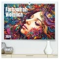 Farbenfroh Weiblich (hochwertiger Premium Wandkalender 2024 DIN A2 quer), Kunstdruck in Hochglanz - Kerstin Waurick