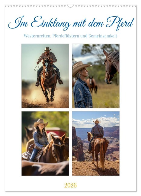 Im Einklang mit dem Pferd (Wandkalender 2026 DIN A2 hoch), CALVENDO Monatskalender - Kerstin Waurick