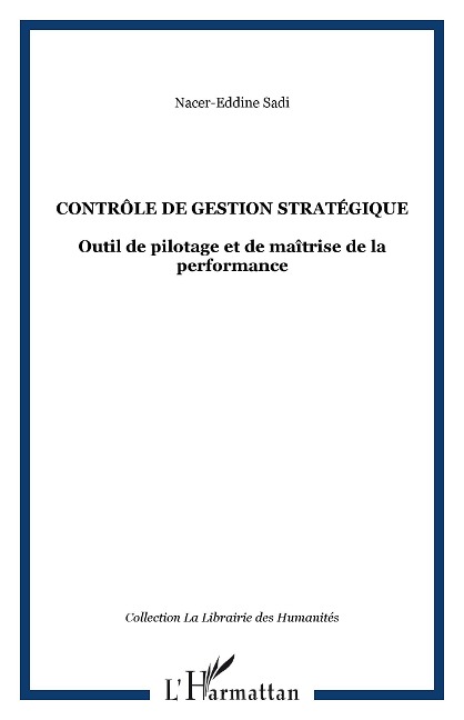 Contrôle de gestion stratégique - Nacer-Eddine Sadi