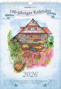 100-jähriger Kalender 2026 - Bildkalender A3 (29,7x42 cm) - mit Feiertagen (DE/AT/CH) und Platz für Notizen - inkl. Bauernregeln - Wandkalender - 