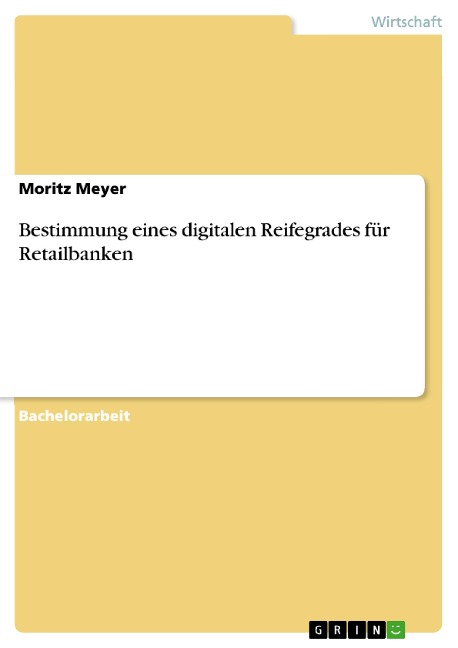 Bestimmung eines digitalen Reifegrades für Retailbanken - Moritz Meyer