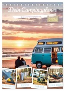 Cover-Bild zum Titel 'Dein Campingplaner - KI generierte Campingträume (Tischkalender 2026 DIN A5 hoch), CALVENDO Monatskalender' von 'Fred Schimak'