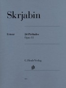Cover-Bild zum Titel '24 Préludes op. 11' von 'Alexander Skrjabin'