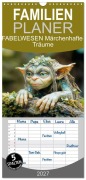 Cover-Bild zum Titel 'Familienplaner 2027 - FABELWESEN Märchenhafte Träume mit 5 Spalten (Wandkalender, 21 x 45 cm) CALVENDO' von 'Melanie Viola'