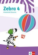 Cover-Bild zum Titel 'Zebra 4. Arbeitsheft Sprache' von ''